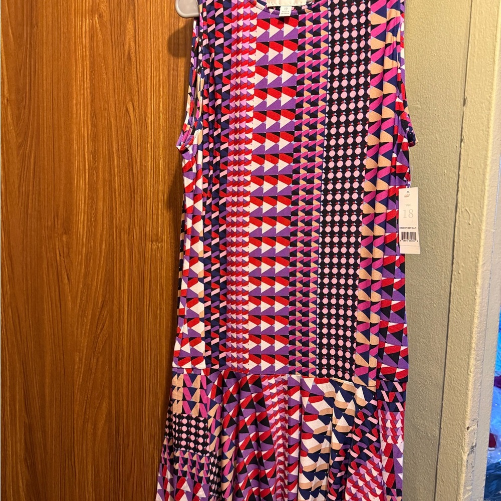 Colorful Geometric Pattern Dress - Picture 3 of 3
